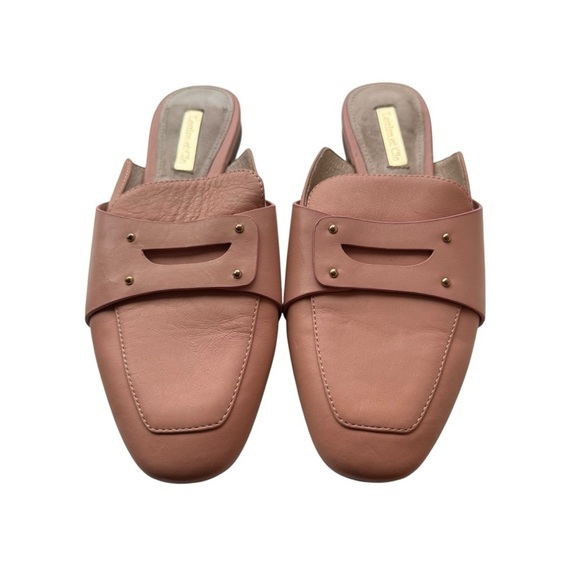 Louise et Cie Charriet leather Slide On Mule Rosebud Pink 37 US 6.5 - Picture 1 of 6